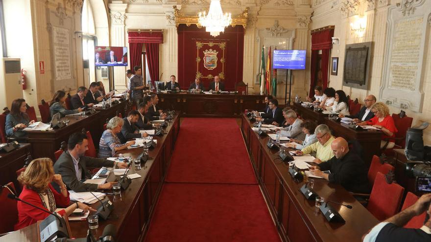 Imagen del pleno de ayer.