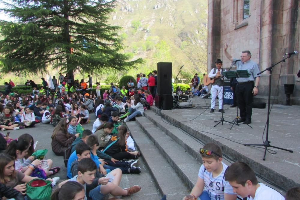 Encuentro de escolares en Covadonga