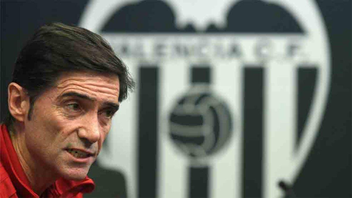 Marcelino, en rueda de prensa