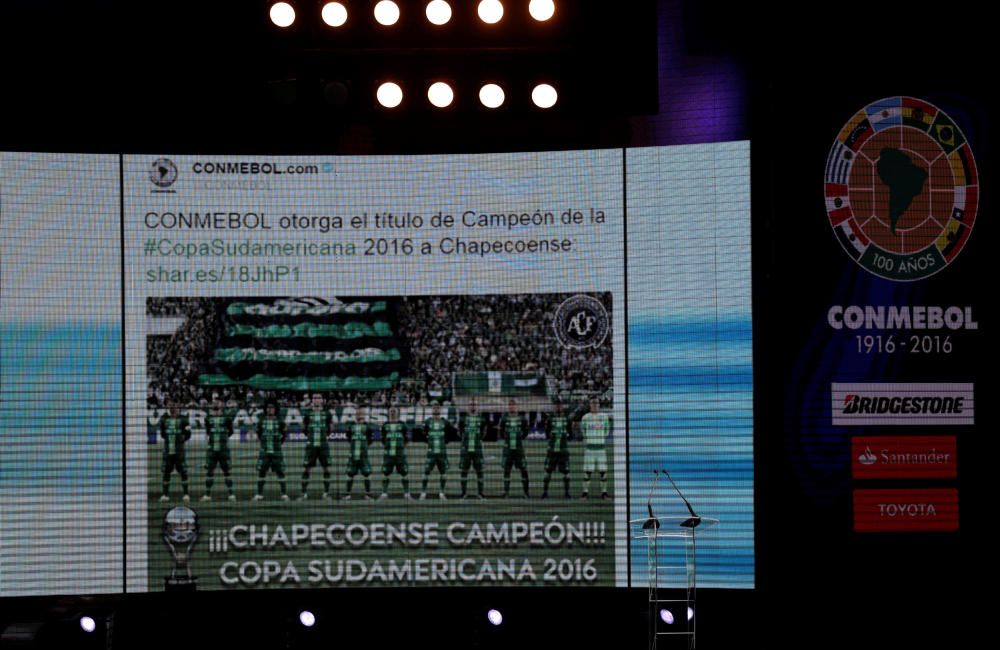 El Chapecoense recibe la Copa Sudamericana