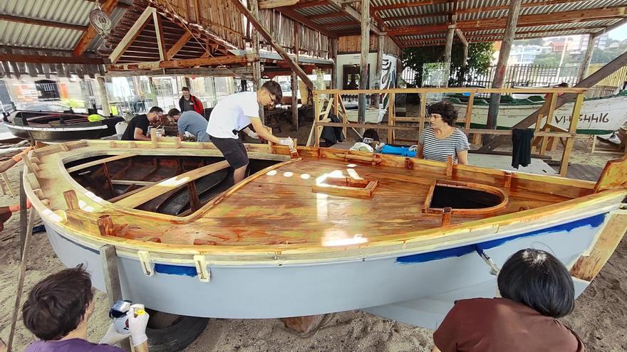 Bueu busca el galardón de bandera azul para la rehabilitación del astillero de Banda do Río