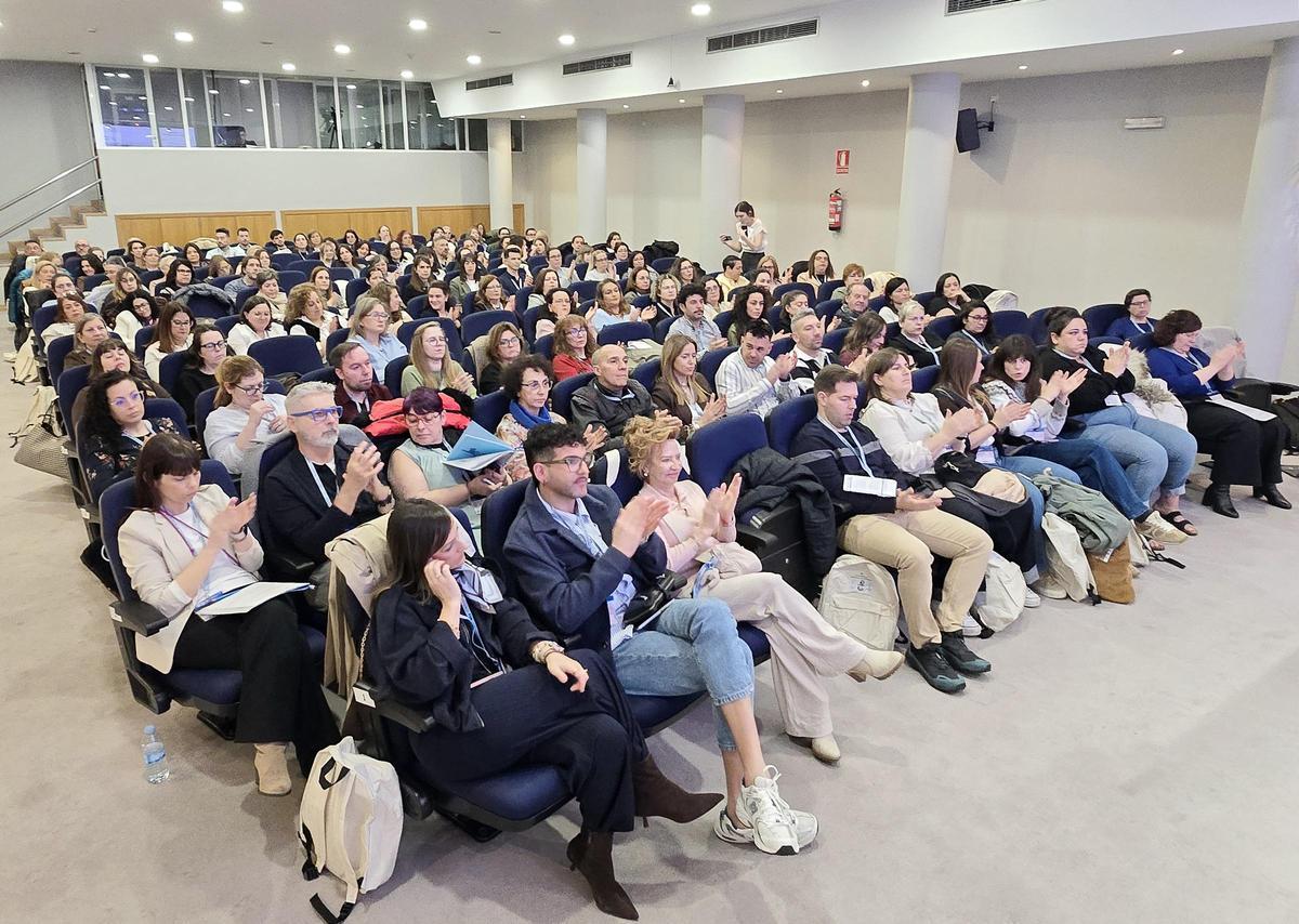 Asistentes al IV Congreso Nacional de Técnicos de Farmacia, en el Círculo de Empresarios de Vigo