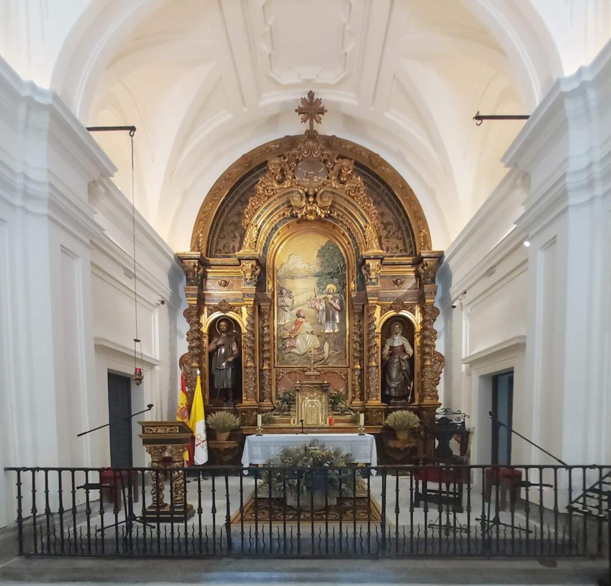 Interior de la Ermita de San Isidro, en el distrito de Carabanchel en Madrid