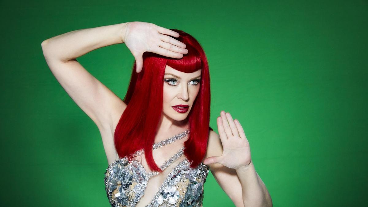 Kylie Minogue, en el videoclip de 'Tension'