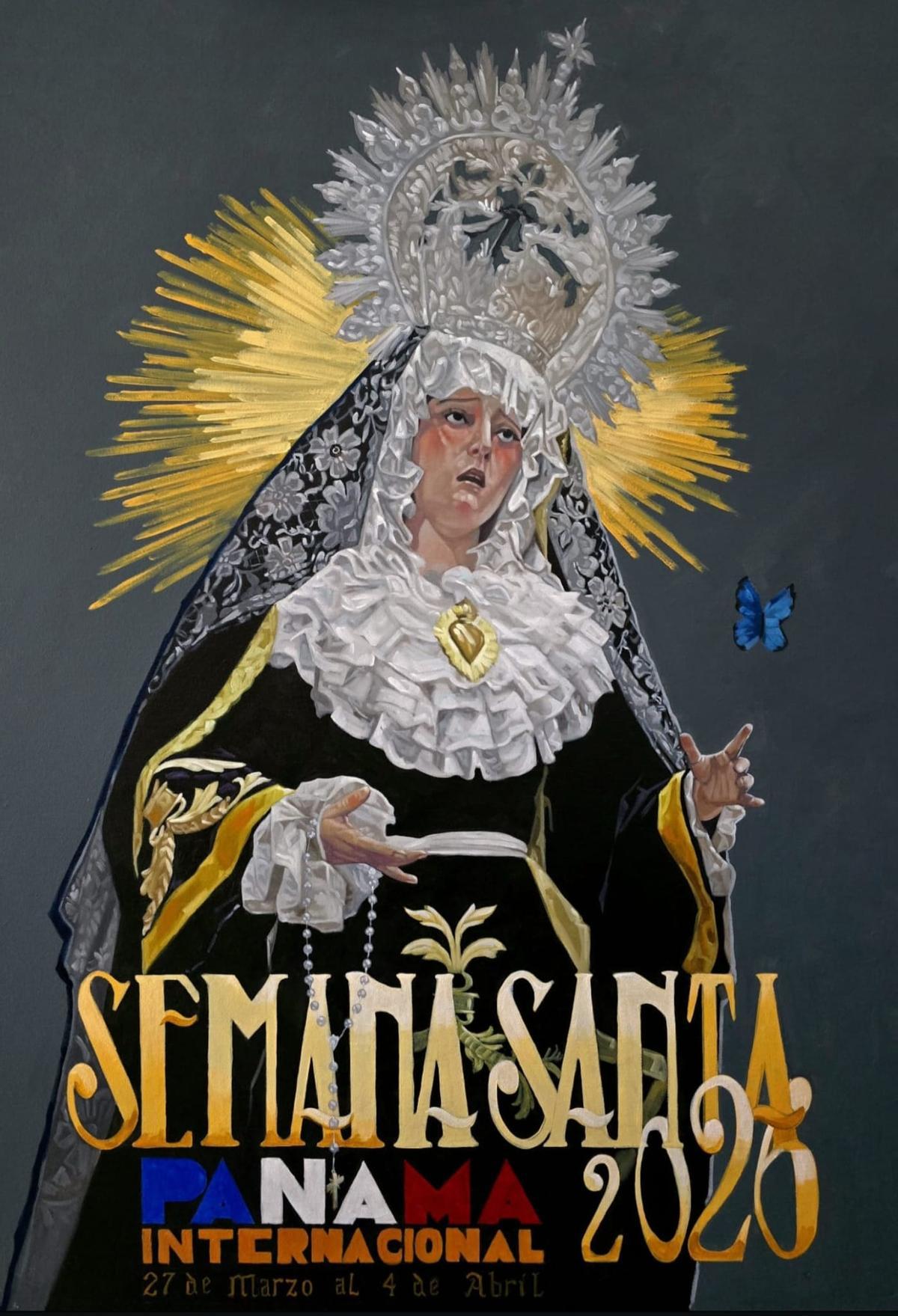 Cartel oficial de la Semana Santa de Panamá 2026, del malagueño Miguel González Giménez.
