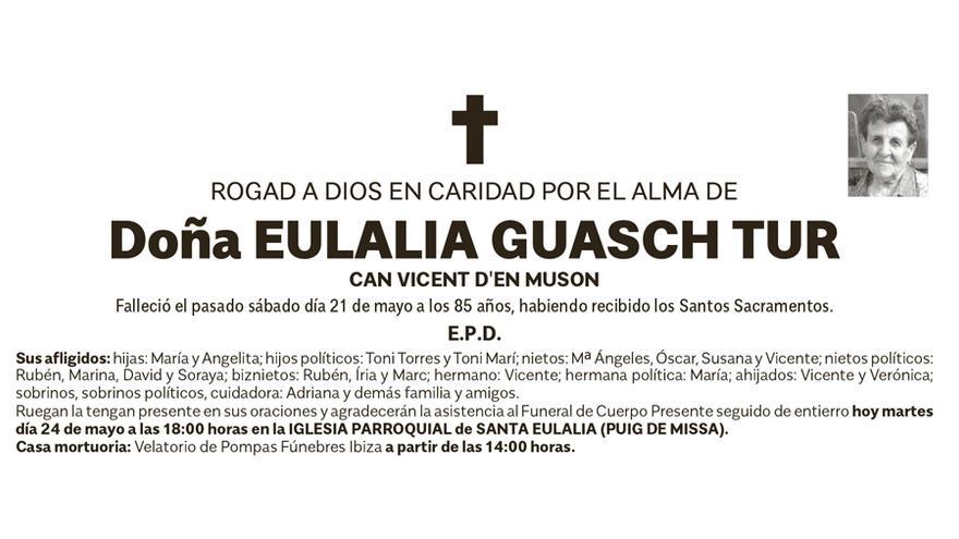 Esquela Eulalia Guasch Tur