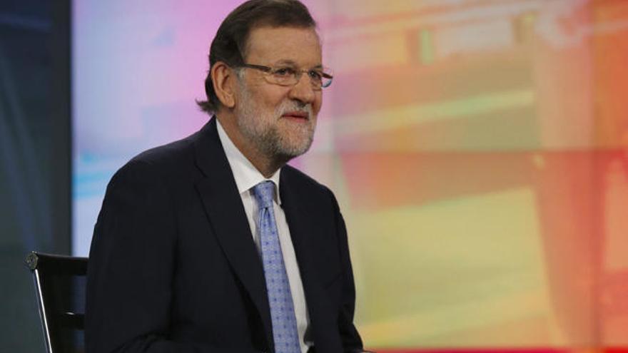 Rajoy, durante su entrevista en Antena3.