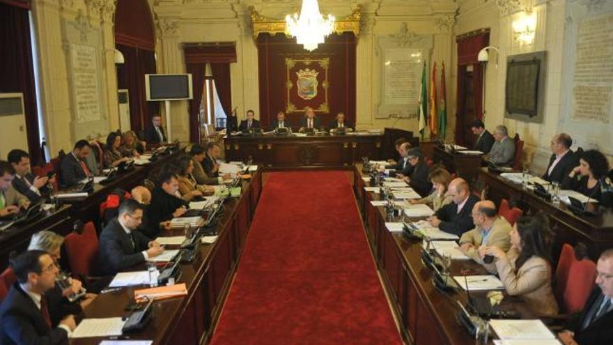 Pleno del Ayuntamiento de Málaga.