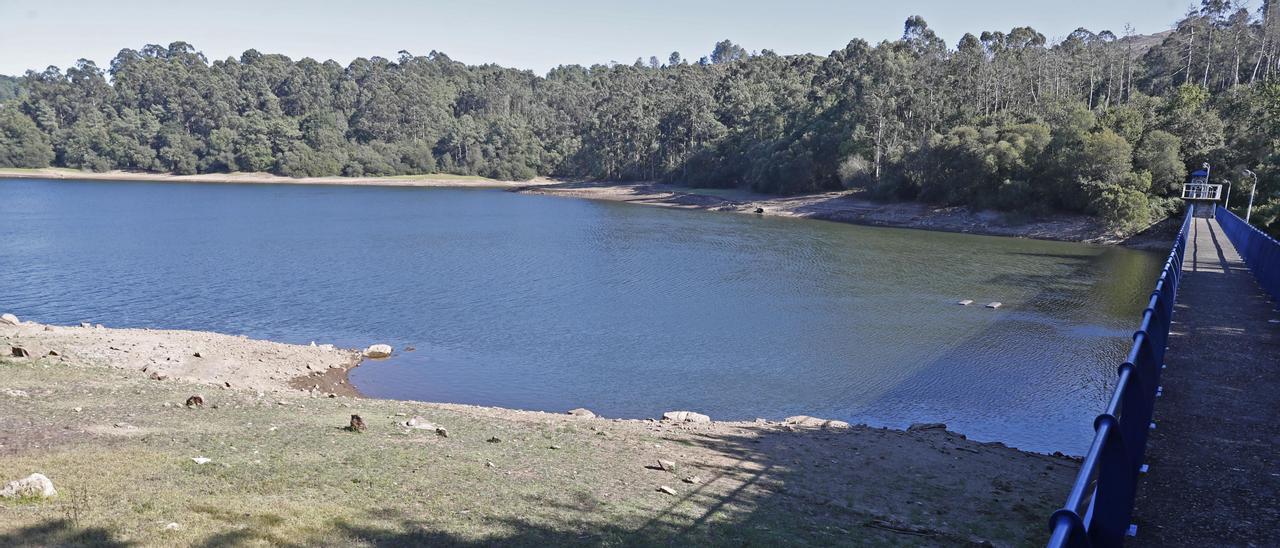 El embalse de Zamáns, en Vigo.