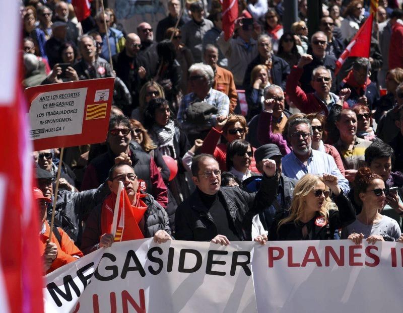 Fotod de la manifestación 1 de mayo- Día del trabajador