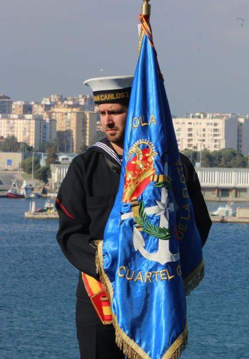 Jura de bandera civil en el portaviones Juan Carlo