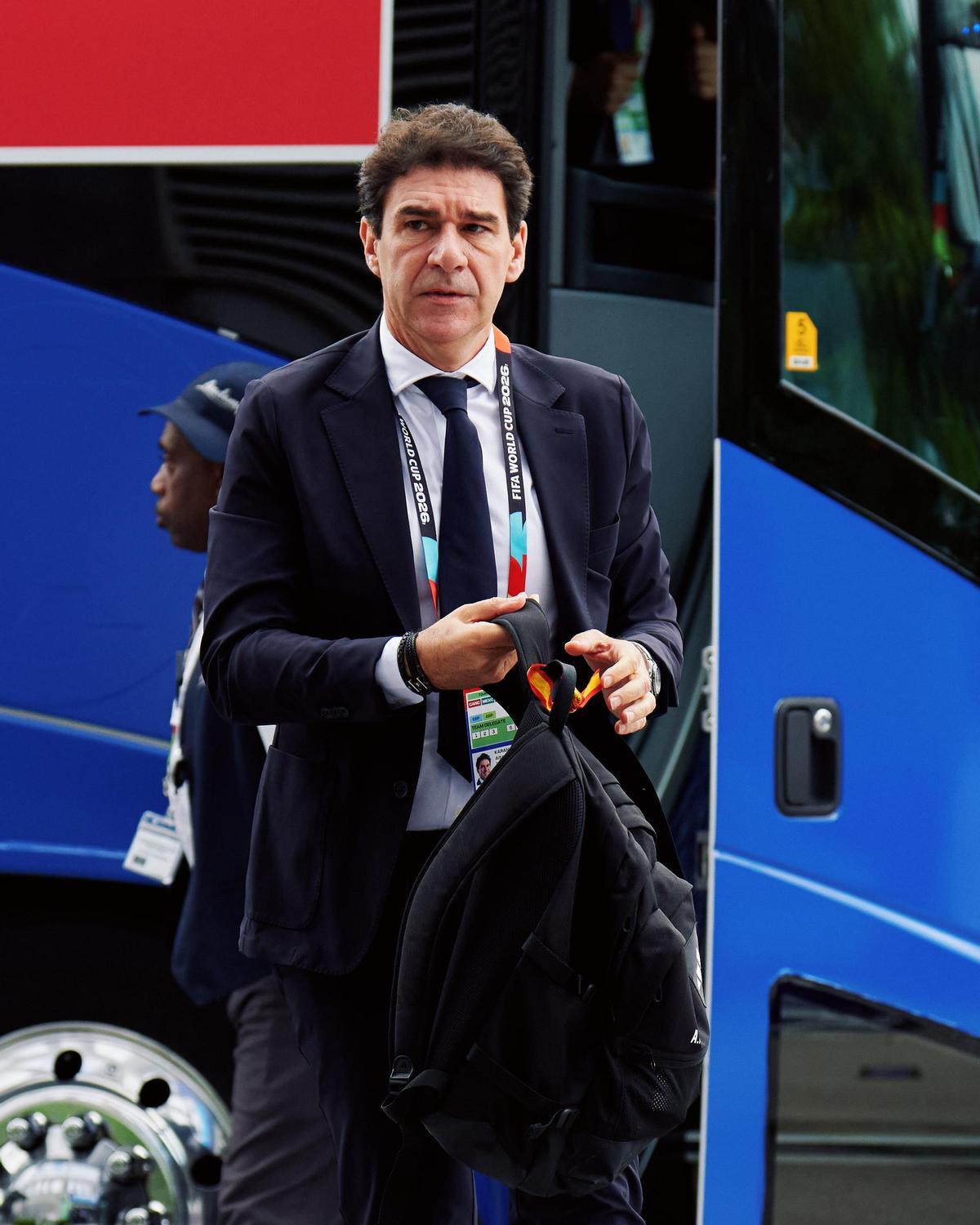 Aitor Karanka, con traje de Silbon