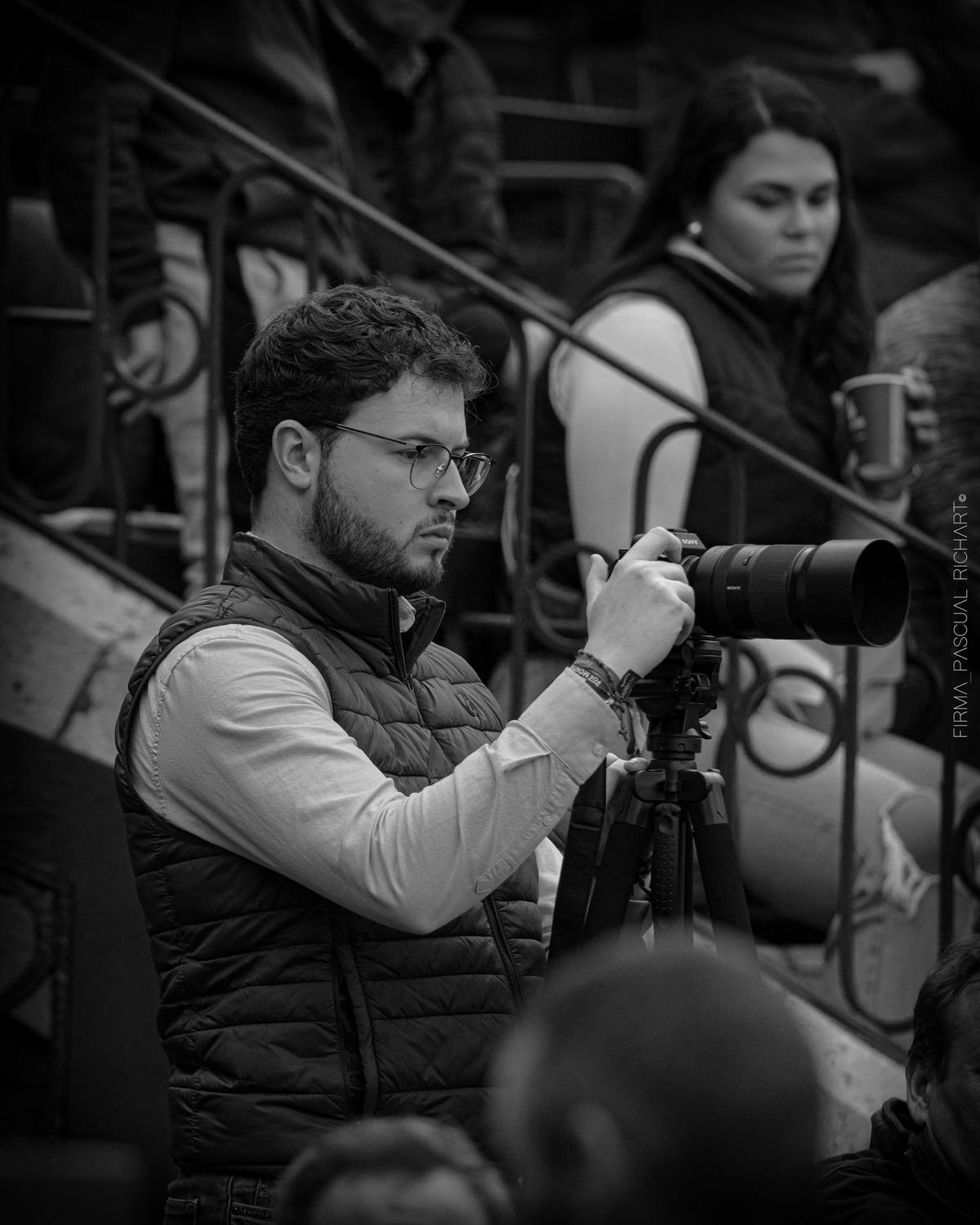 Fotogalería | El extremeño Samuel Mansilla, periodista de la plaza de toros de Las Ventas