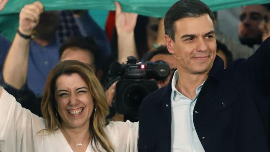 Pedro Sánchez y Susana Díaz.