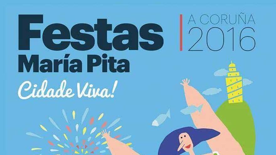 El Concello presenta el cartel de las fiestas de María Pita 2016