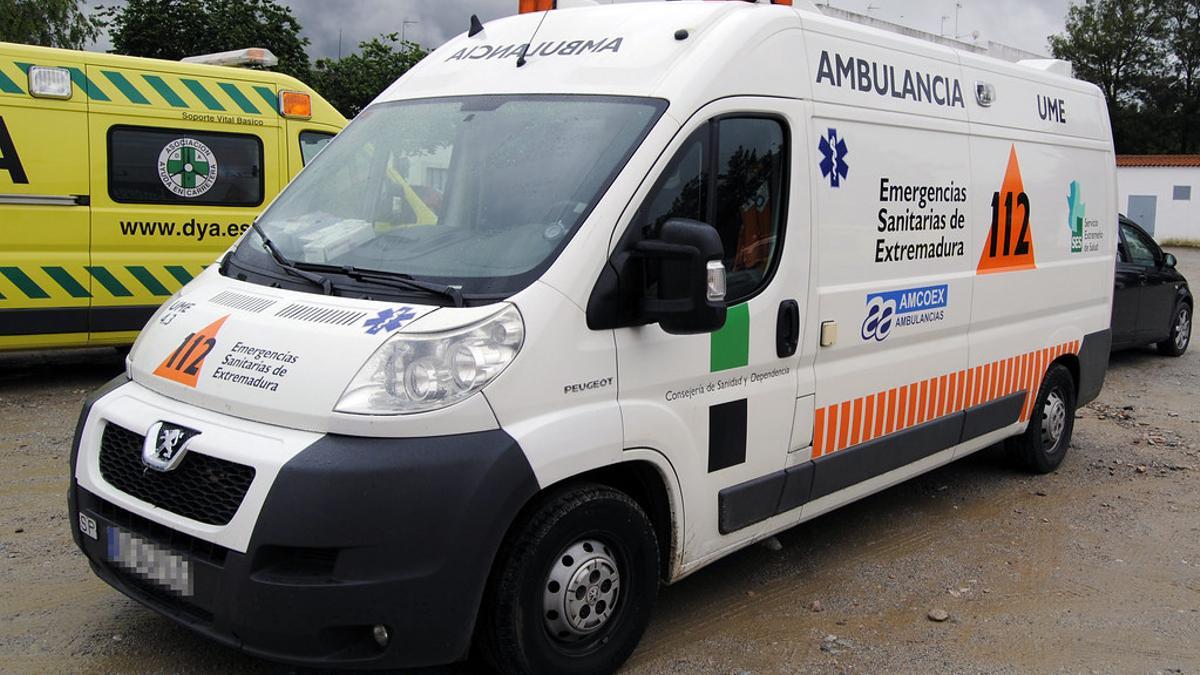 Ambulancia del 112 que no guarda relación con la información.