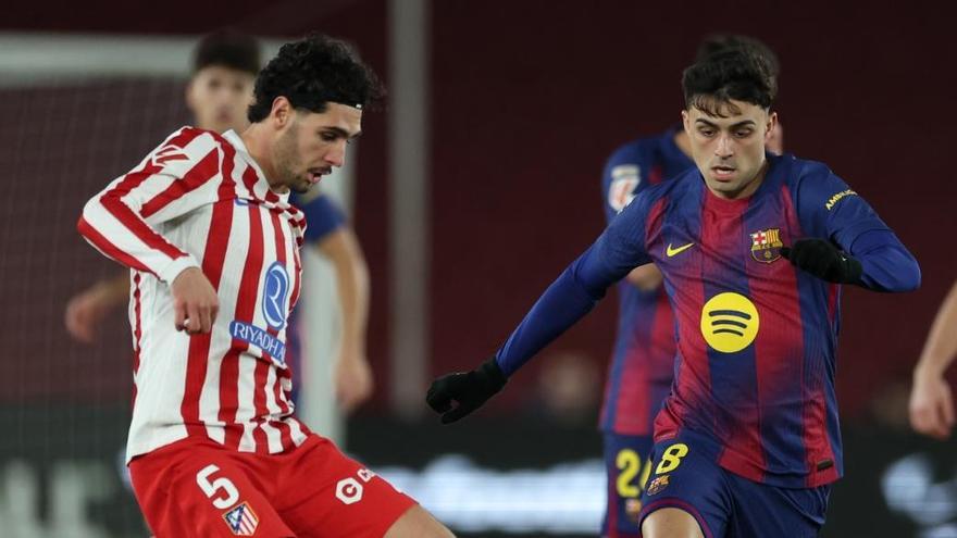 Carodoso, durante el Barça-Atlético de Madrid de LaLiga