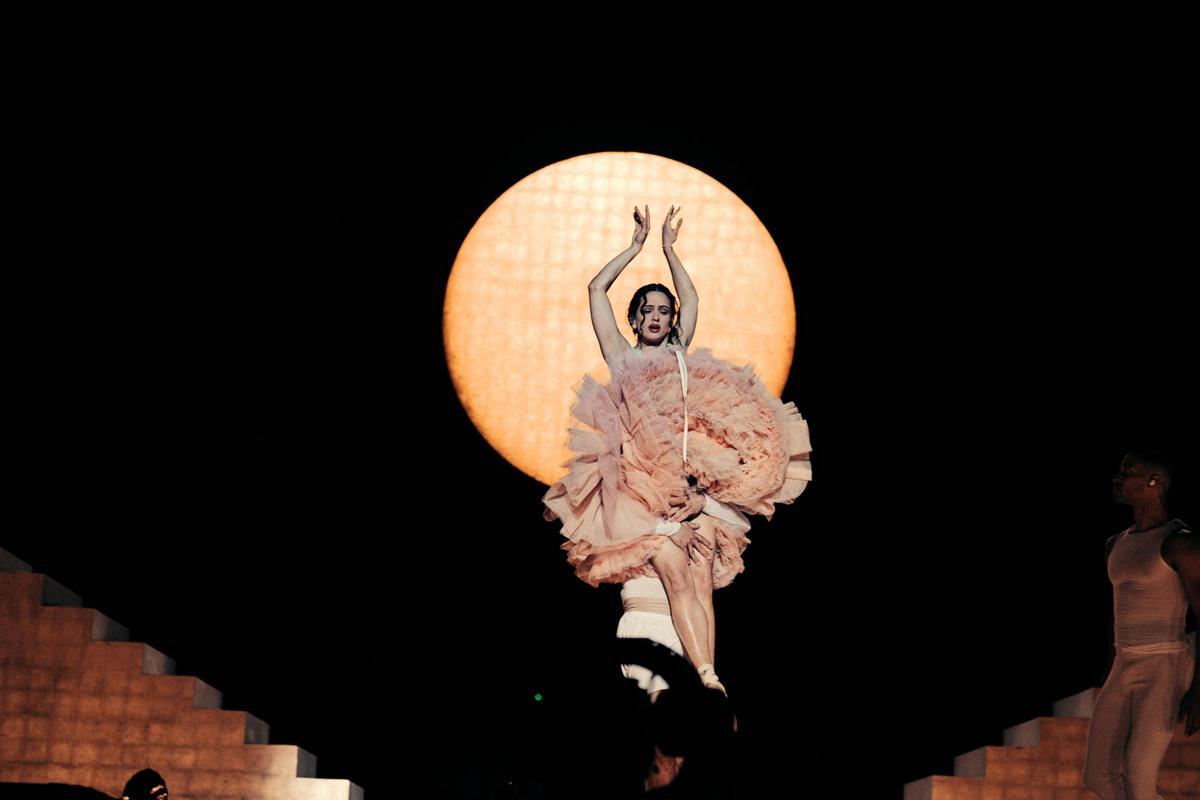 Rosalía en el 'Lux Tour' en Madrid.