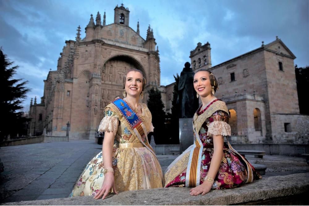 El viaje de la fallera mayor y la corte a Salamanca para el Extra de Fallas de Levante-EMV