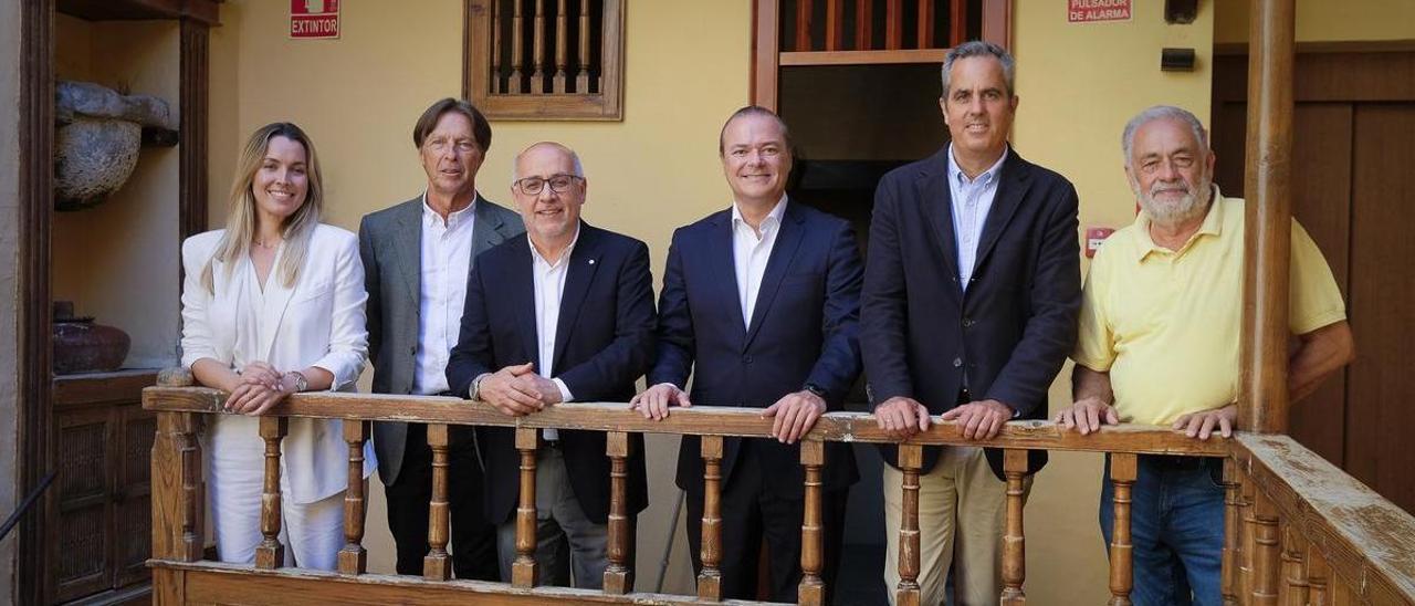 Los principales candidatos a la Presidencia en el patio de la Casa-Museo Pérez Galdós