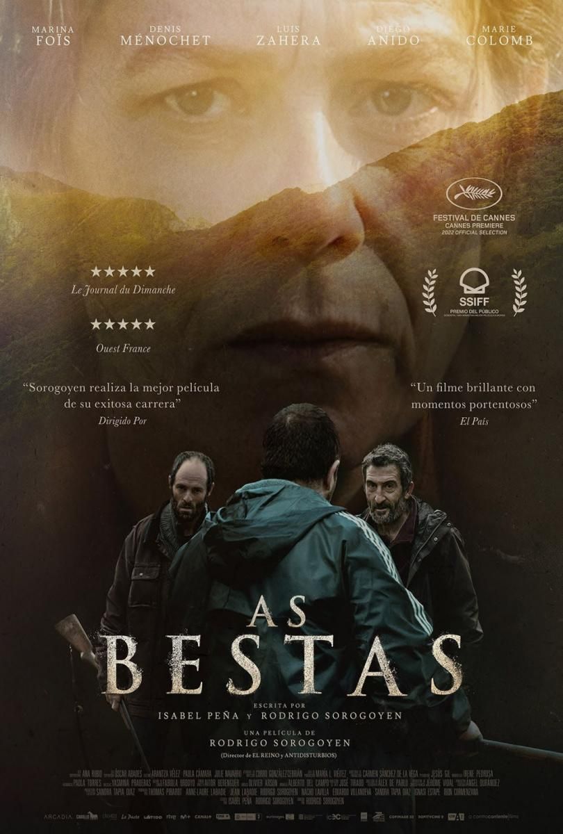 Cartel de As Bestas, la primera película del ciclo, que volverá a ser proyectada hoy.