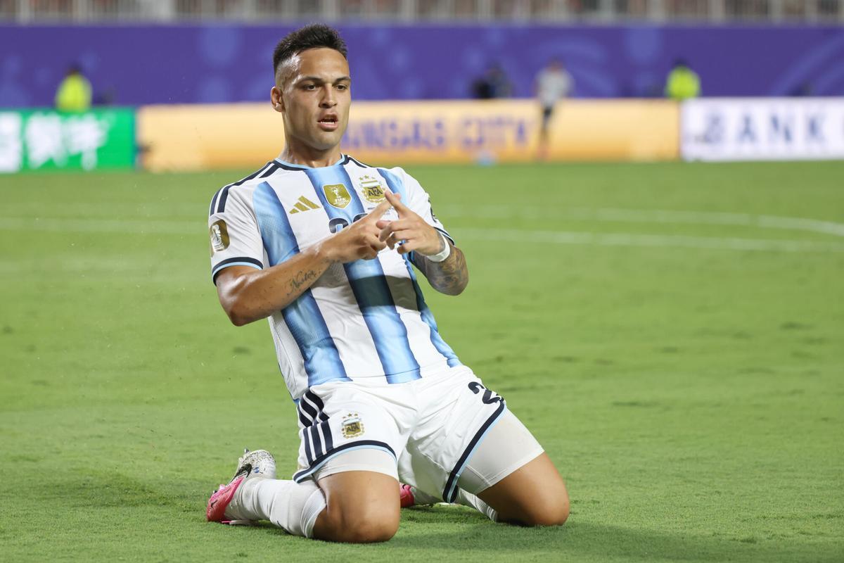 Lautaro Martínez, en el pasado Mundial