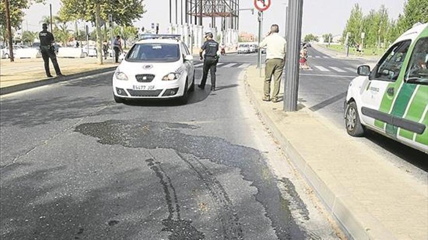 Aparatoso accidente junto a El Arenal