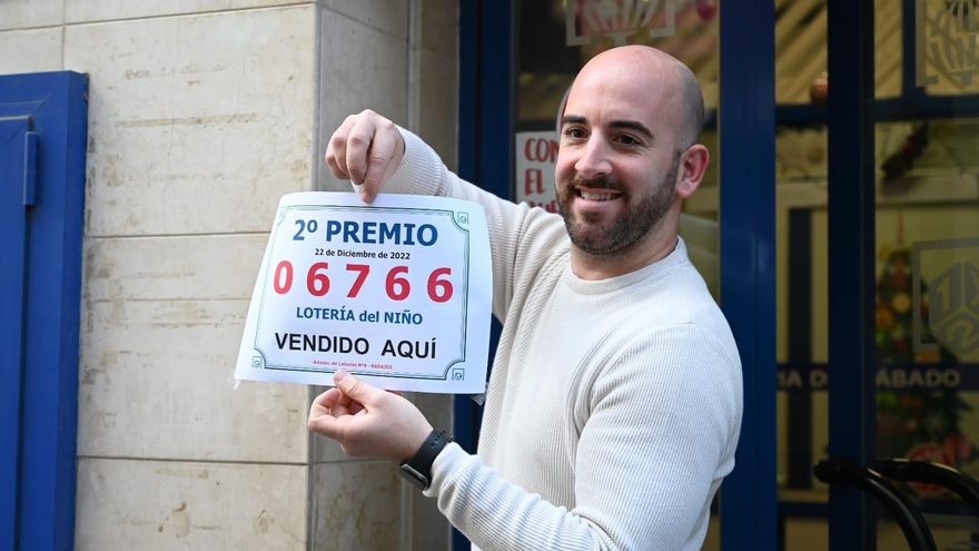 El número 06766, segundo premio de la Lotería del Niño