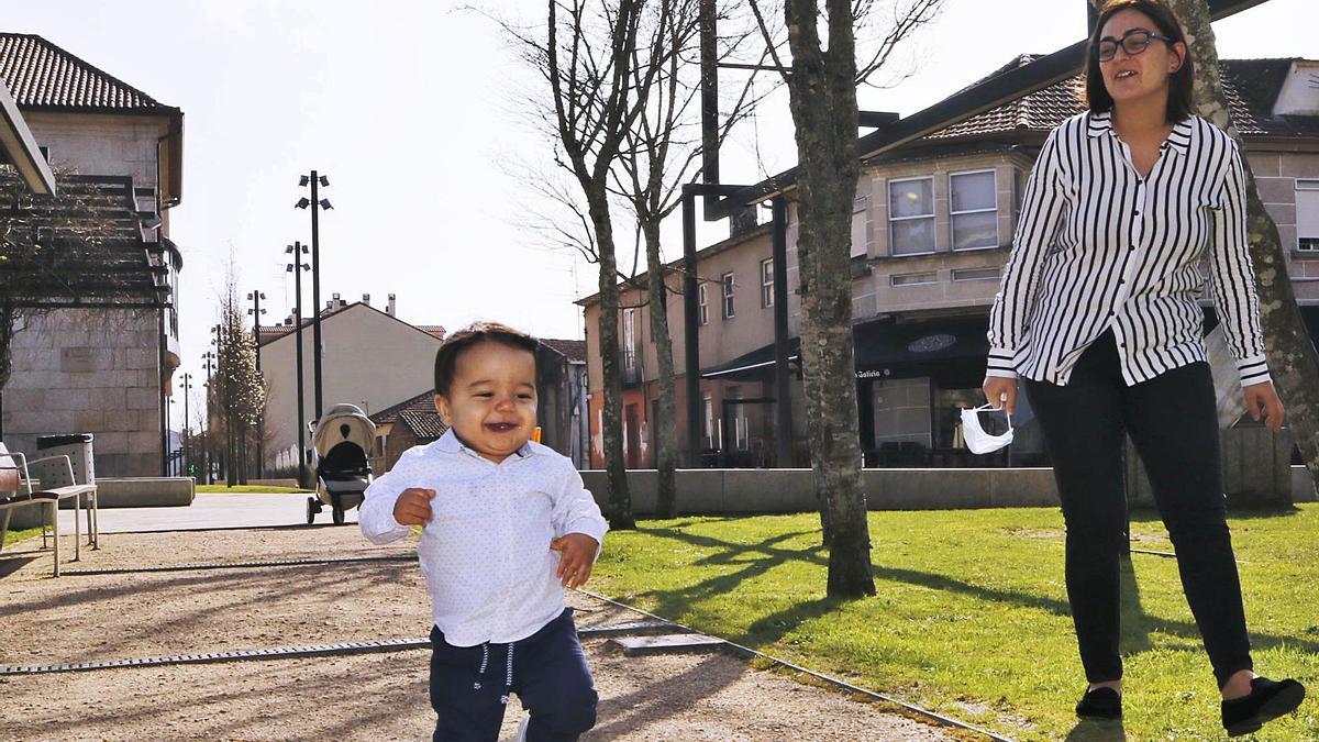 Patricia Prieto y su hijo Xabier.