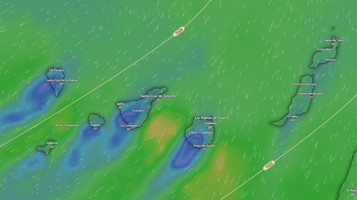 estas son las zonas de Canarias con rachas más fuertes estas son las zonas de Canarias con rachas más fuertes