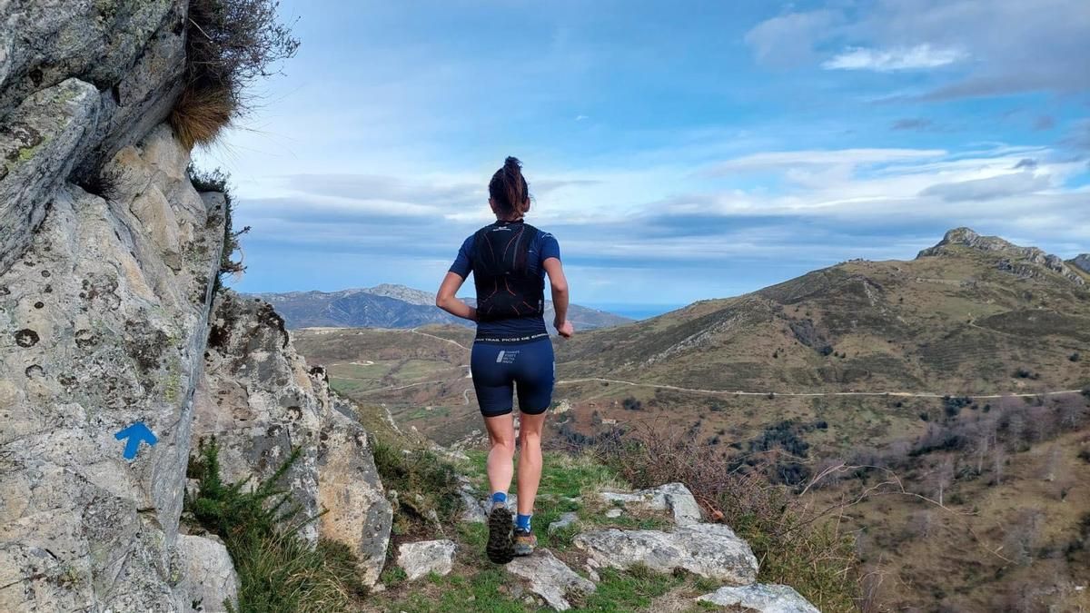 Una participante en una edición anterior del Gran Trail Picos de Europa.
