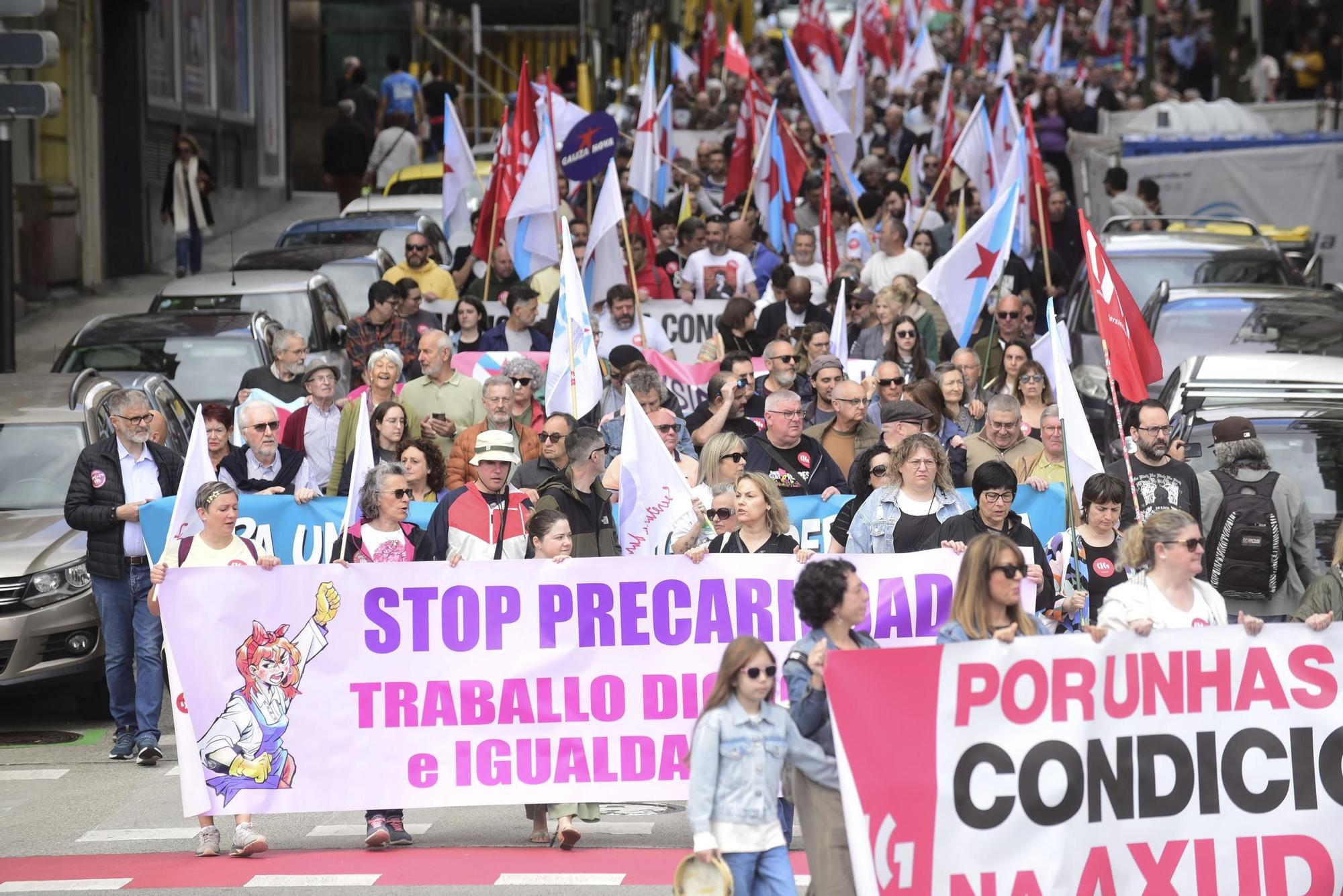 1 de mayo en A Coruña: manifestación de CIG