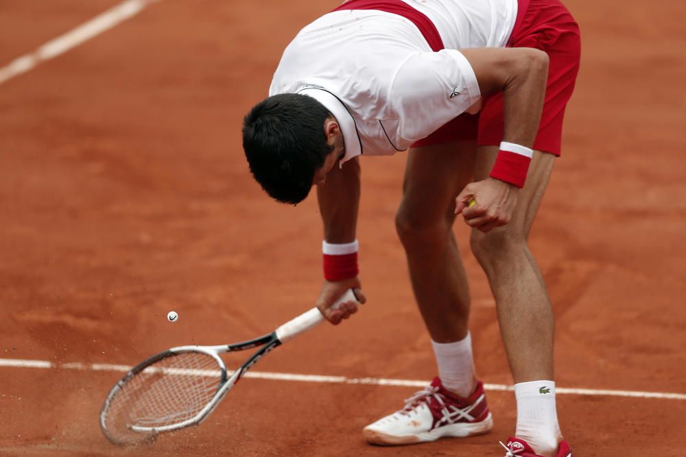 Otras imágenes de pérdida de nervios de Djokovic