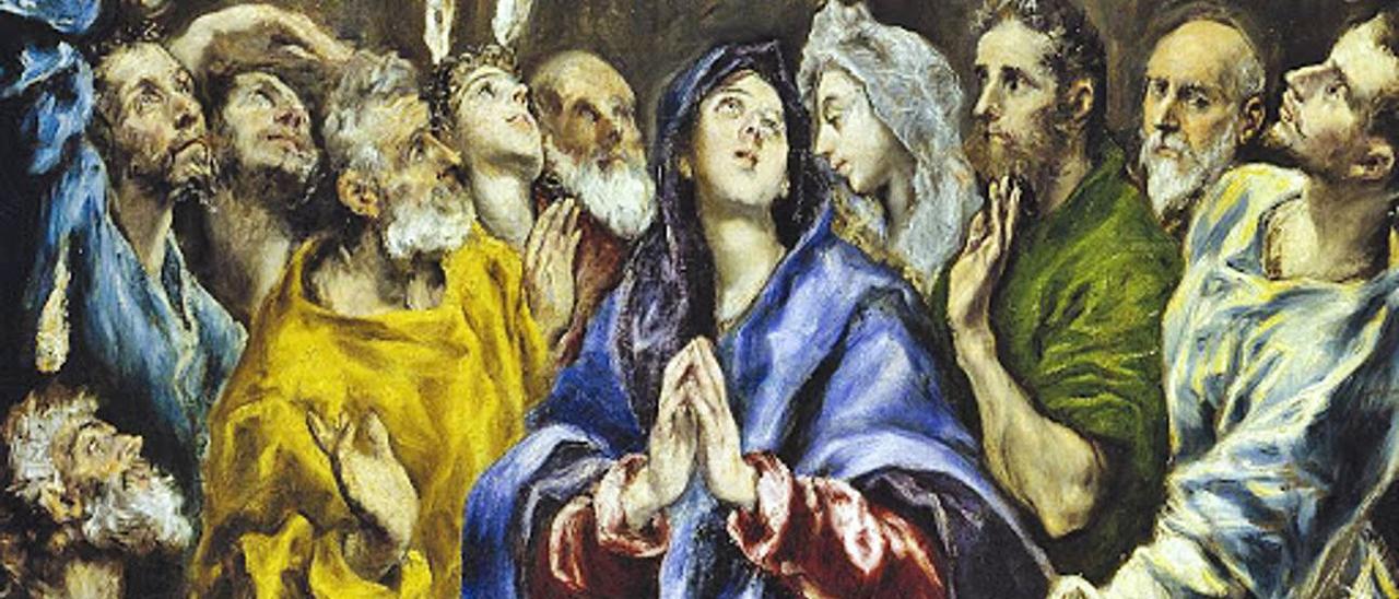 Xenoglosia..Pentecostés, óleo sobre
lienzo, El Greco. Museo del Prado