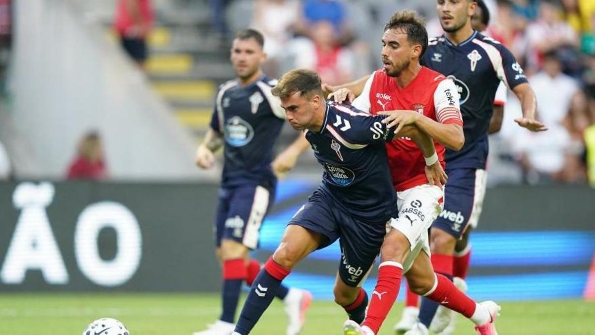 Alvaro Núñez, durante el partido ante el Braga.