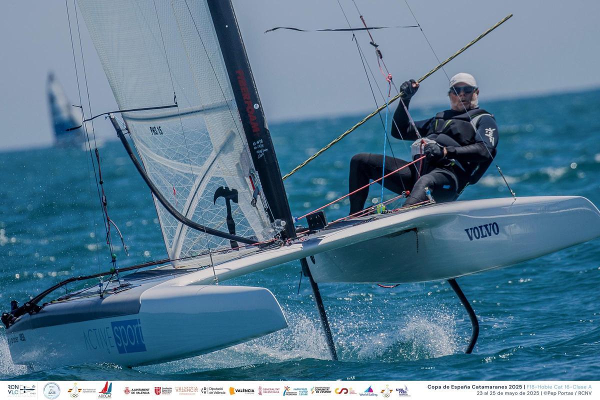 El regatista valenciano Toni Ballester (RCNV), campeón de la Copa de España en Clase A Open.