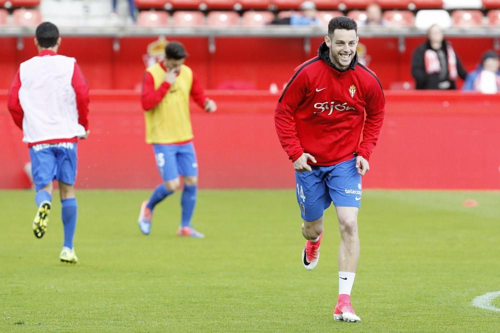 El partido entre el Sporting y el Málaga, en imágenes