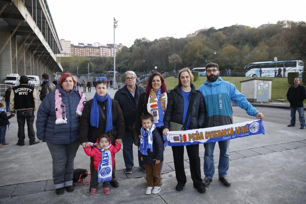 La afición acude a animar al Oviedo ante el Córdoba