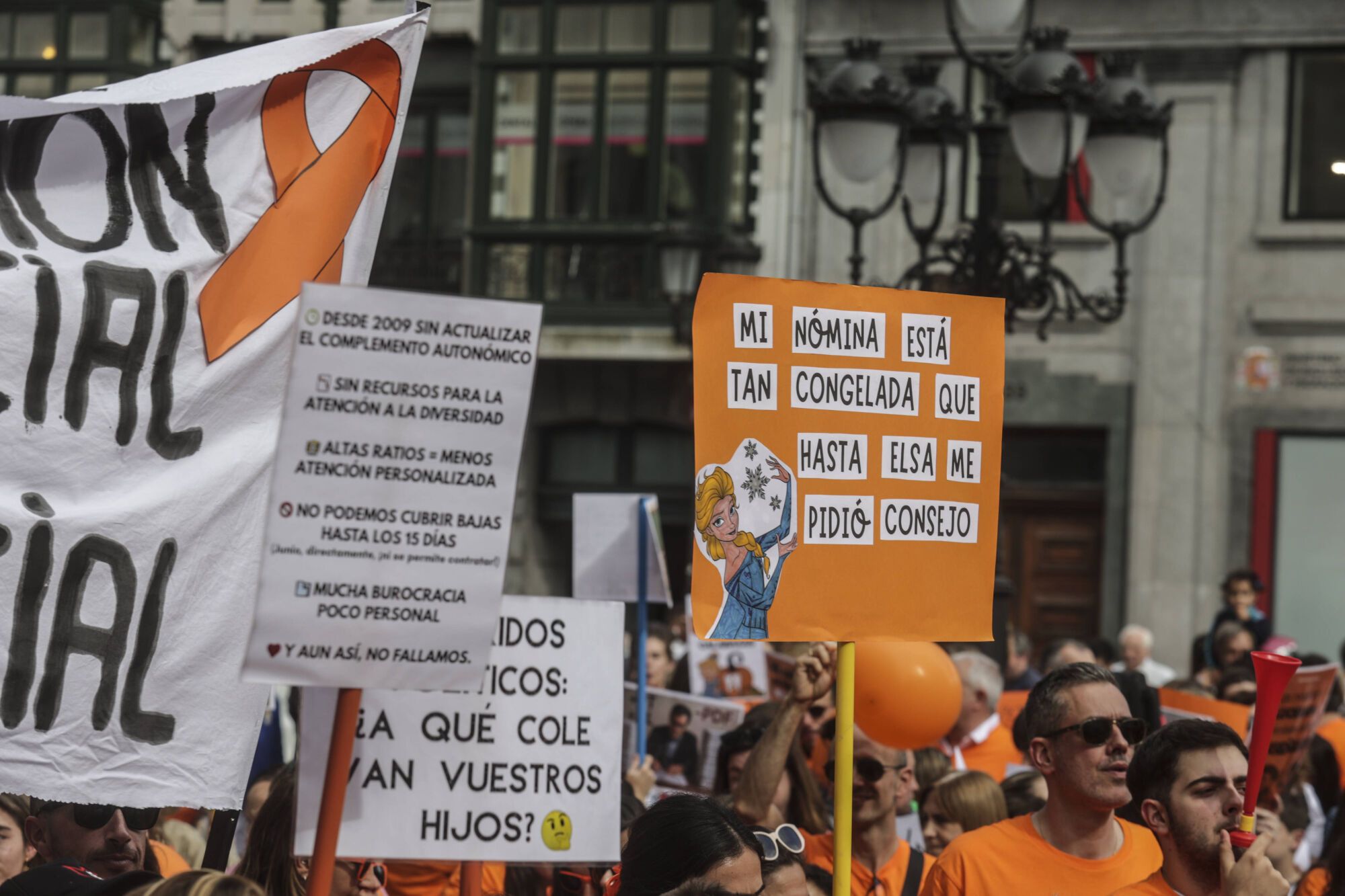 Concentración de profesores de la concertada