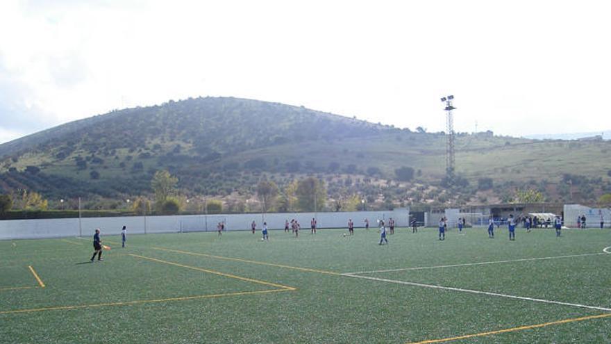 El campo de fútbol de Villanueva de Algaidas.