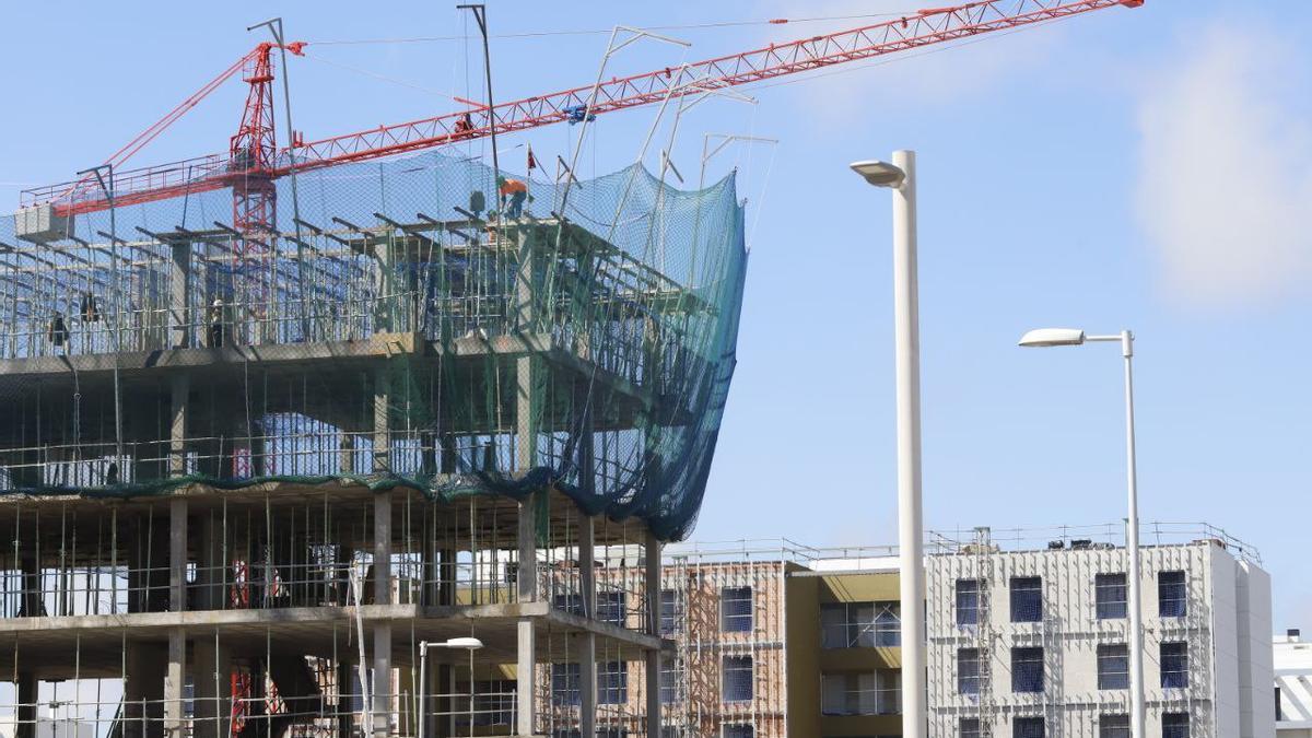 Viviendas en construcción en Córdoba capital.