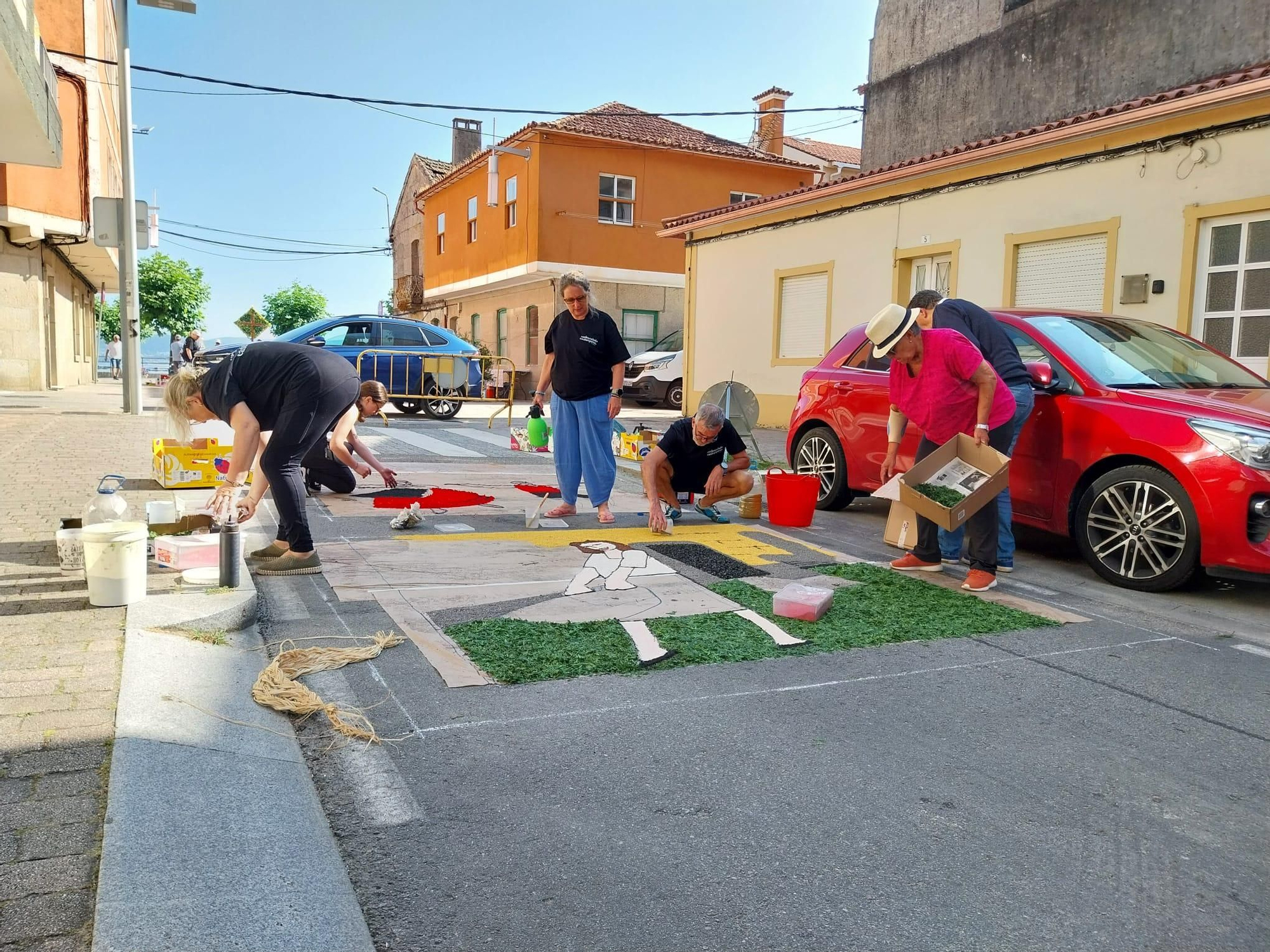 La fiesta de las alfombras florales del Corpus en Bueu (II)