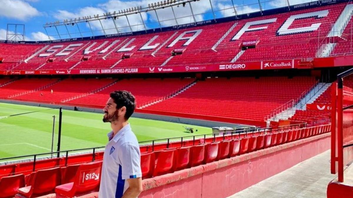 Isco, feliz en el Pizjuán