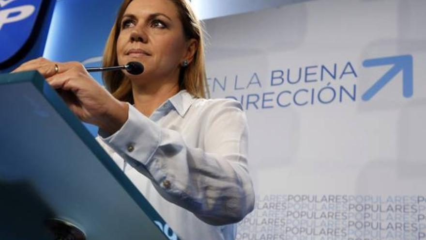 Cospedal afirma que aún &quot;no está decidido&quot; si Ignacio González encabezará la lista de las autonómicas en Madrid