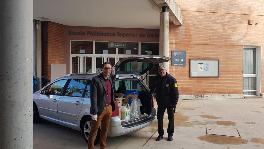 El campus de Gandia de la UPV dona todo el material de protección de sus laboratorios