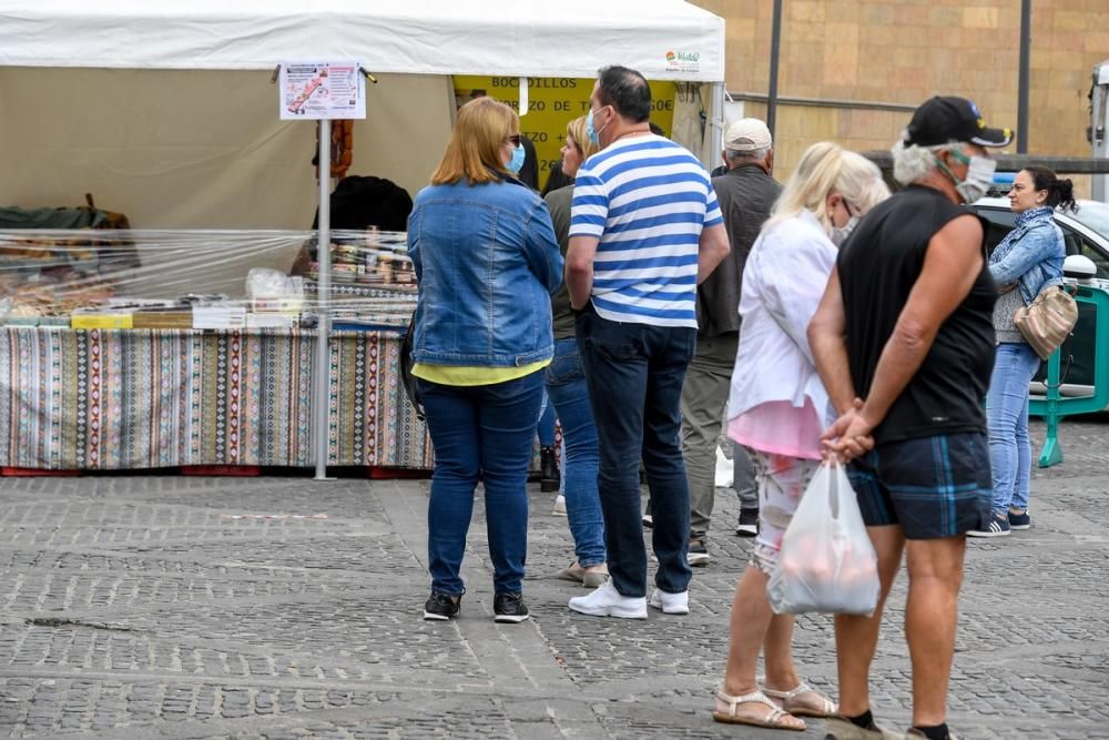 17-05-20   GRAN CANARIA. TEROR. TEROR. Reabre el mercadillo de Teror. Fotos: Juan Castro.  | 17/05/2020 | Fotógrafo: Juan Carlos Castro