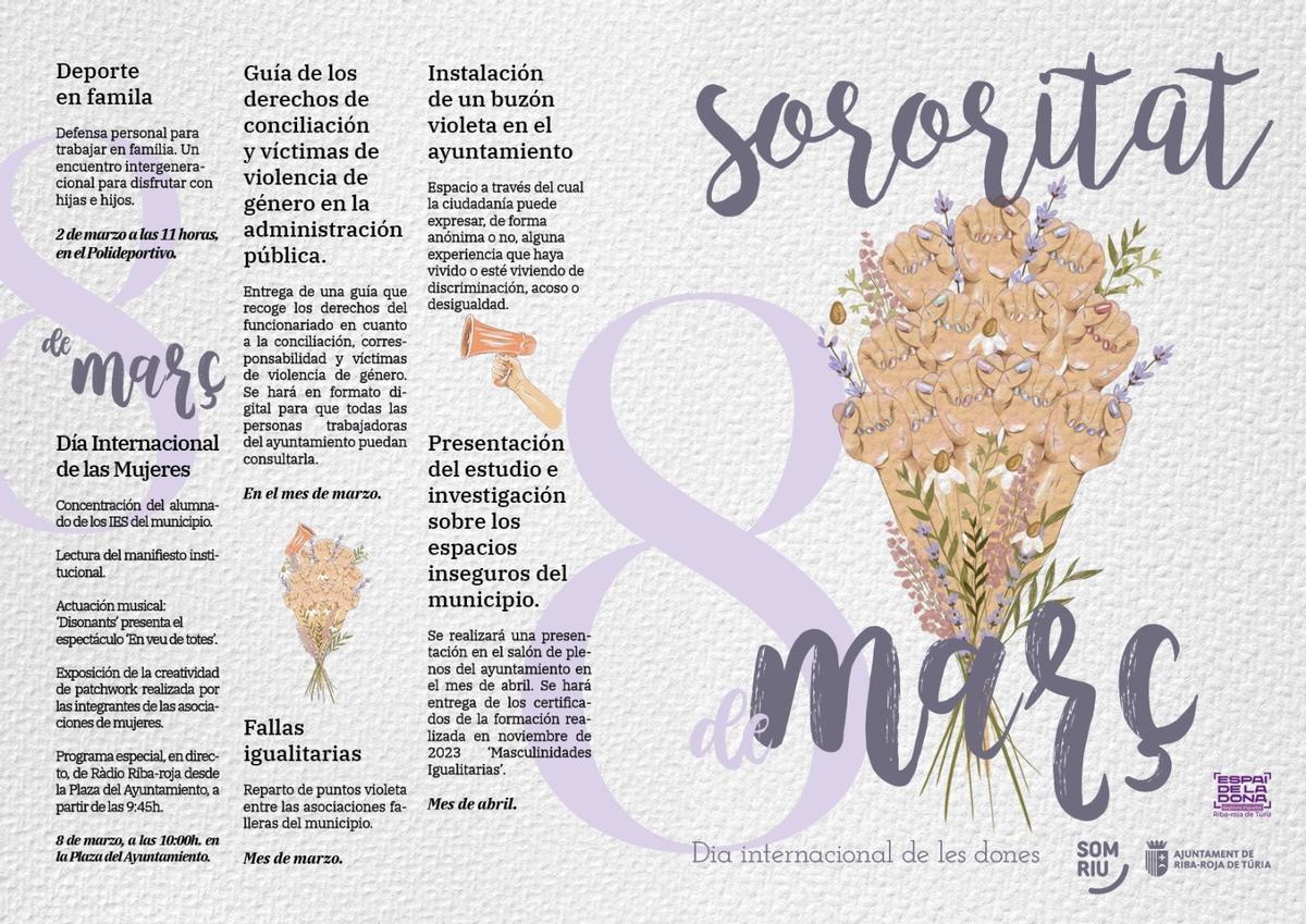 Programación del 8M en Riba-roja de Túria con una semana llena de ...