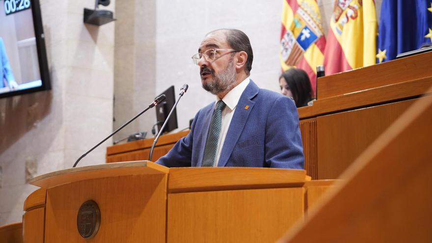 El presidente del Gobierno de Aragón, Javier Lambán.