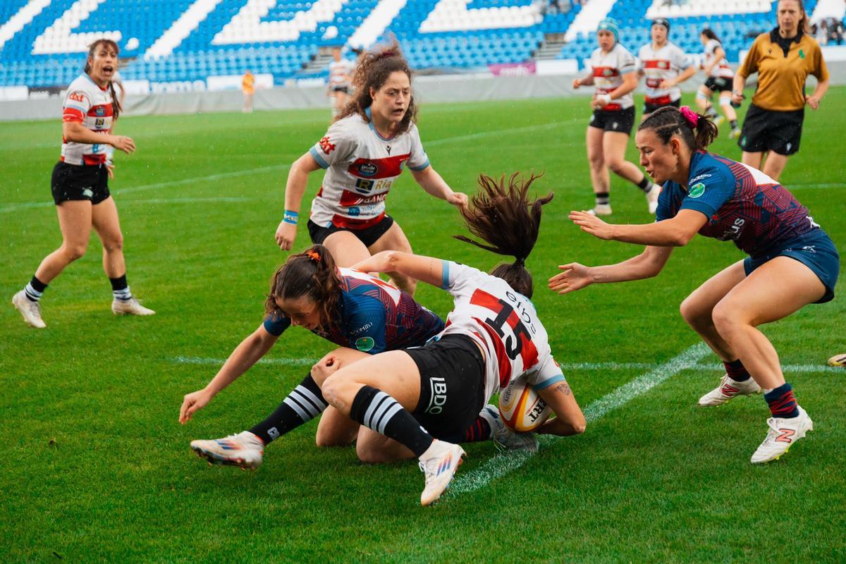 Lance de la final entre el CRAT y el Majadahonda en Butarque.