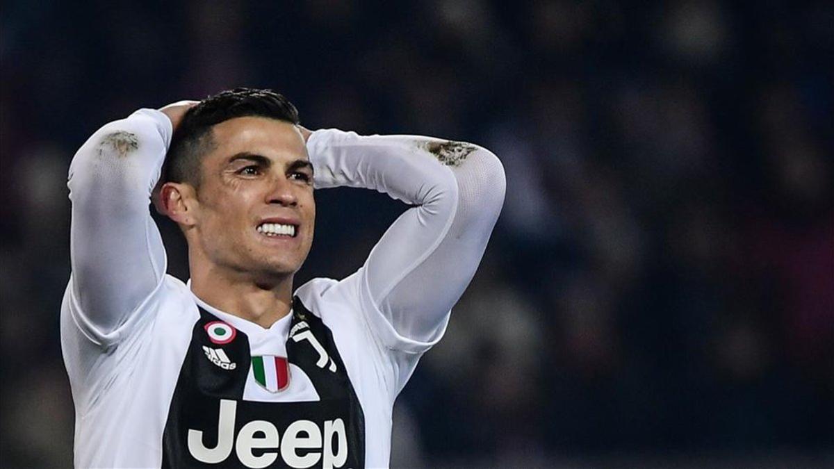 Cristiano Ronaldo durante un partido con la Juventus